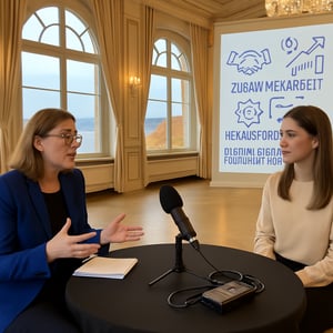 Podcast - #1 Zusammenarbeit über unternehmensgrenzen hinweg interview mit cyberlago und bwcon image